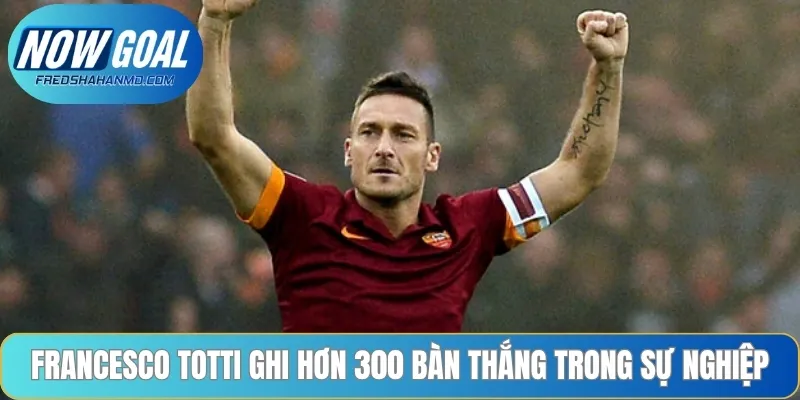 Francesco Totti là vua phá lưới với thành tích ấn tượng